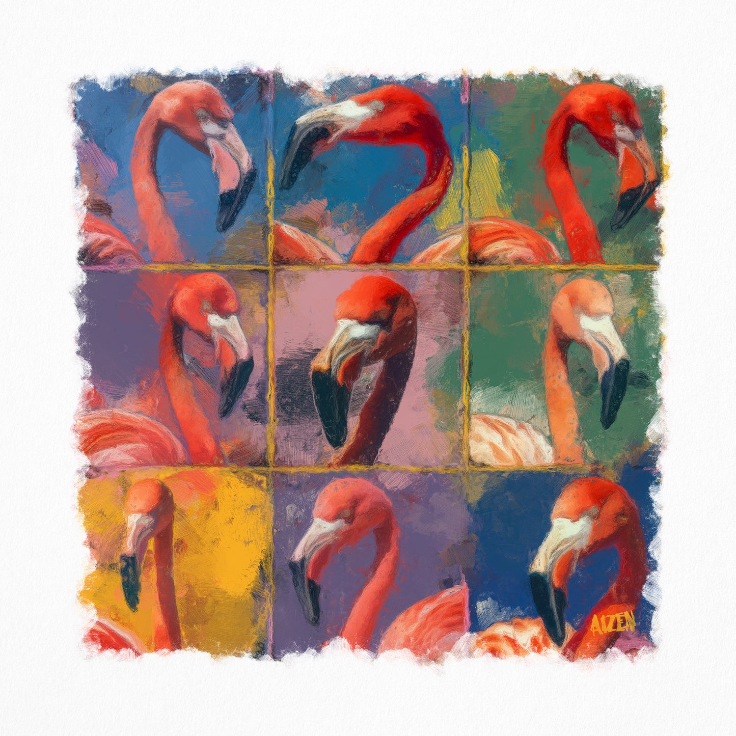 Flamingo Squares